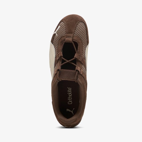 Жіночі балетки PUMA WMNS SPEEDCAT GO CHOCOLATE / ALPINE WHITE