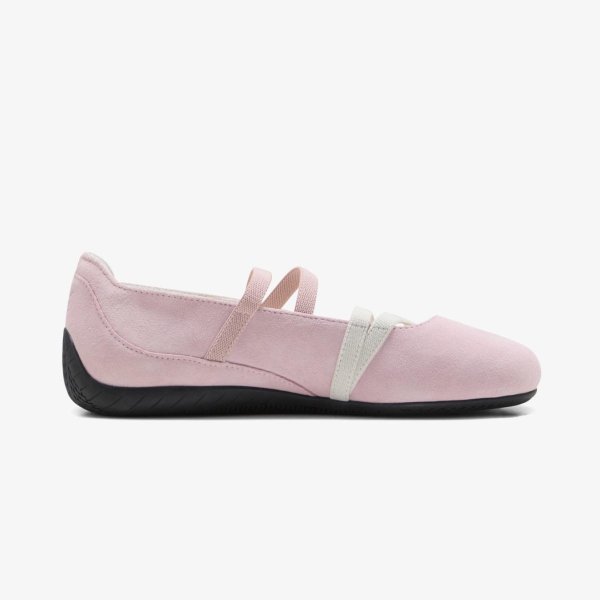 Жіночі балетки PUMA WMNS SPEEDCAT BALLET SD PINK / WHITE