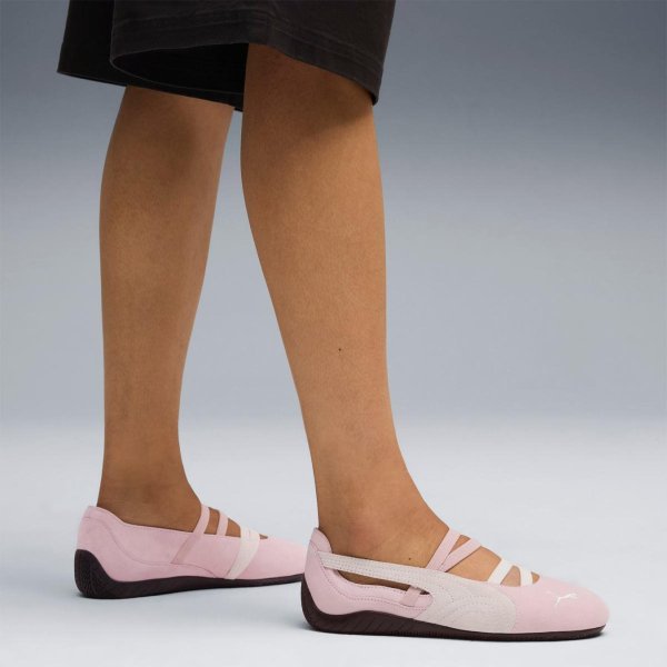 Жіночі балетки PUMA WMNS SPEEDCAT BALLET SD PINK / WHITE