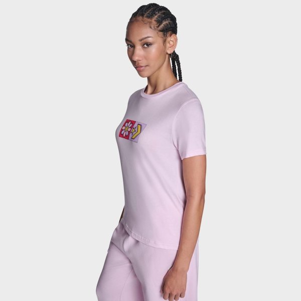 Жіноча футболка CONVERSE INFLATED SQUARED FLOWERS STANDARD FIT TEE