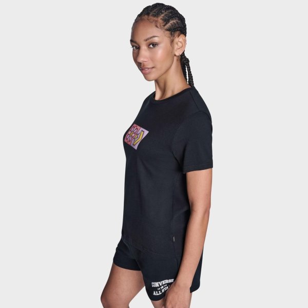 Жіноча футболка CONVERSE INFLATED SQUARED FLOWERS STANDARD FIT TEE
