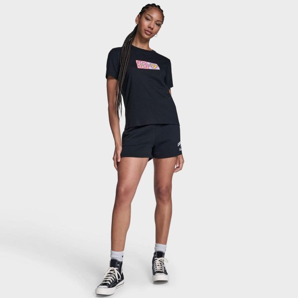 Жіноча футболка CONVERSE INFLATED SQUARED FLOWERS STANDARD FIT TEE
