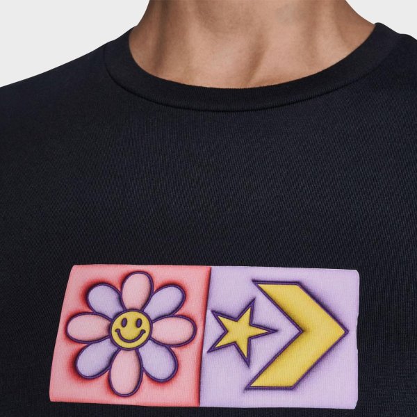Жіноча футболка CONVERSE INFLATED SQUARED FLOWERS STANDARD FIT TEE