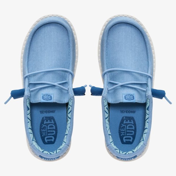 Дитячі мокасини HEYDUDE WALLY KIDS STRETCH CANVAS