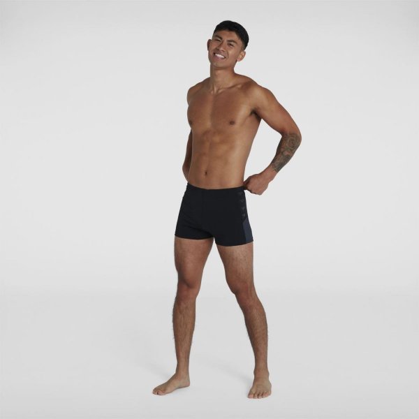 Плавки Speedo BOOM LOGO SPLICE ASHT AM BLACK / GREY