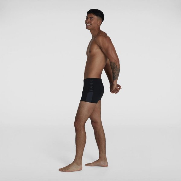 Плавки Speedo BOOM LOGO SPLICE ASHT AM BLACK / GREY