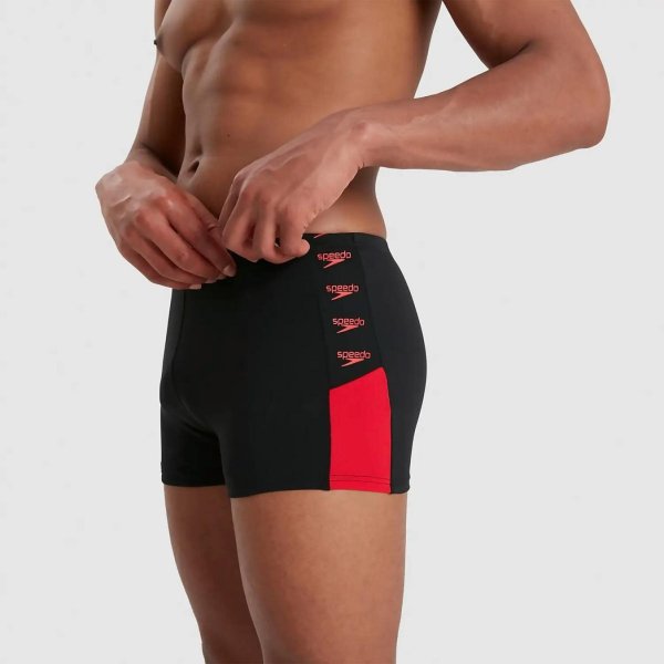 Плавки Speedo BOOM LOGO SPLICE ASHT AM BLACK/RED