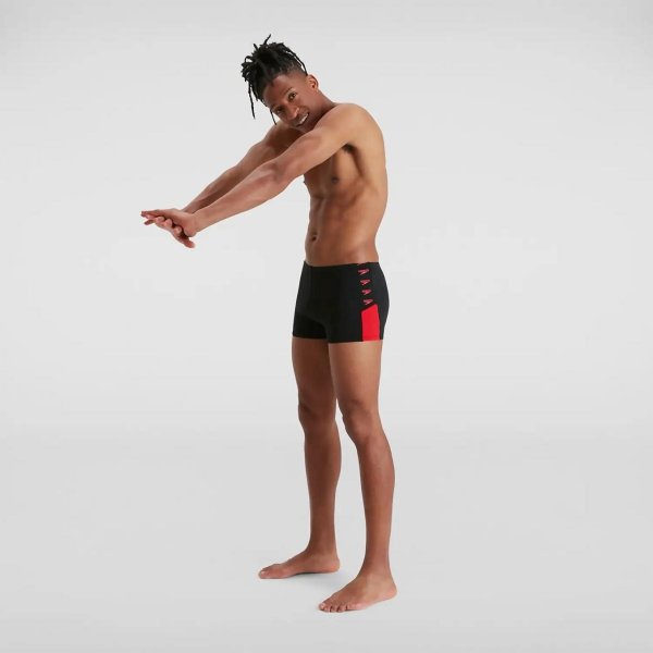 Плавки Speedo BOOM LOGO SPLICE ASHT AM BLACK/RED