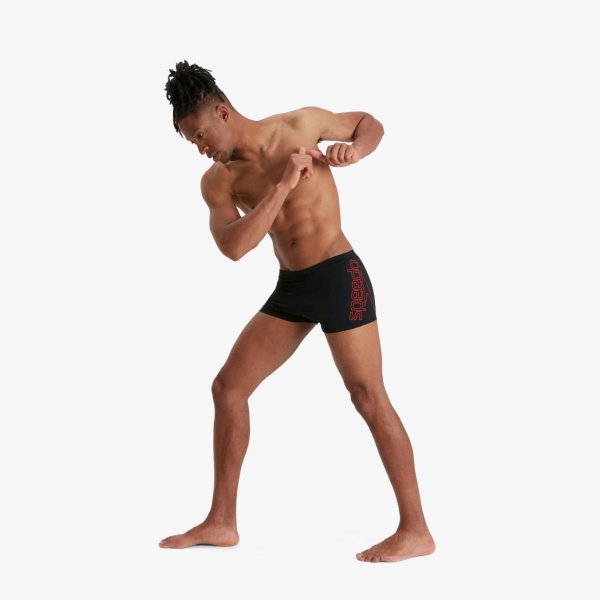 Плавки Speedo BOOM LOGO PLMT ASHT AM BLACK/RED