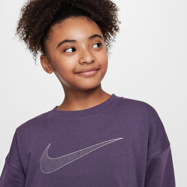 Дитяча толстовка NIKE G NSW CLUB FLC OS CREW SHNE