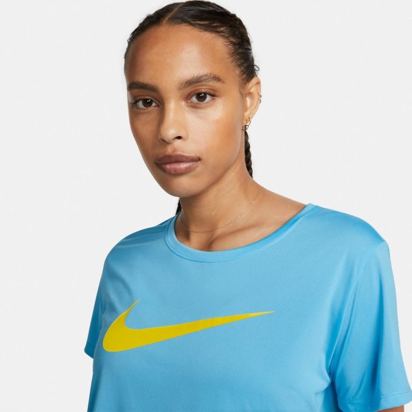 Жіноча футболка NIKE W ONE Dri-FIT SWSH HBR SS