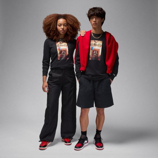 Чоловічий лонгслів JORDAN M J JM LS CHIMNEY CREW