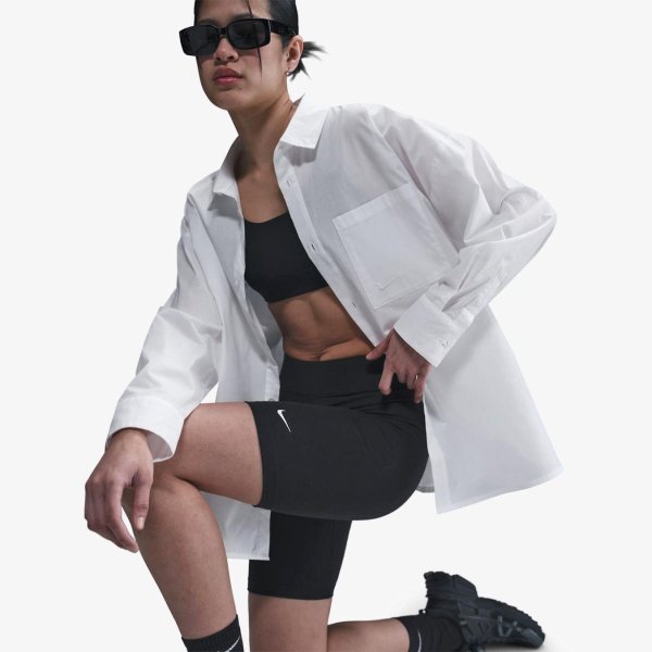 Жіноча сорочка NIKE W NSW NK CHLL PPLN LS BTN TOP