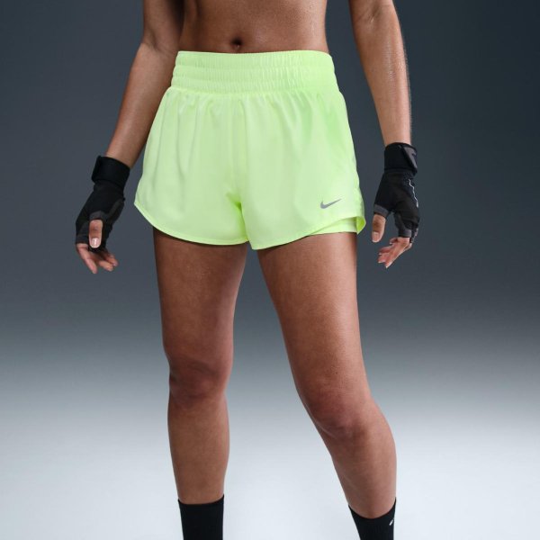 Жіночі шорти NIKE W NK ONE DF MR 3IN 2N1 SHORT