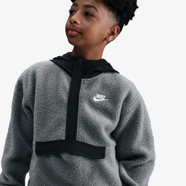 Дитяча толстовка NIKE K NSW CLUB FLC LOOSE QZ HDY WZ