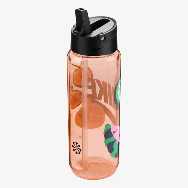 Пляшка NIKE TR RENEW RECHARGE STRAW BOTTLE 24 OZ GRAPHIC WASHED CORAL/BLACK/MIDNIGHT NAVY/MIDNIGHT NAVY 24O