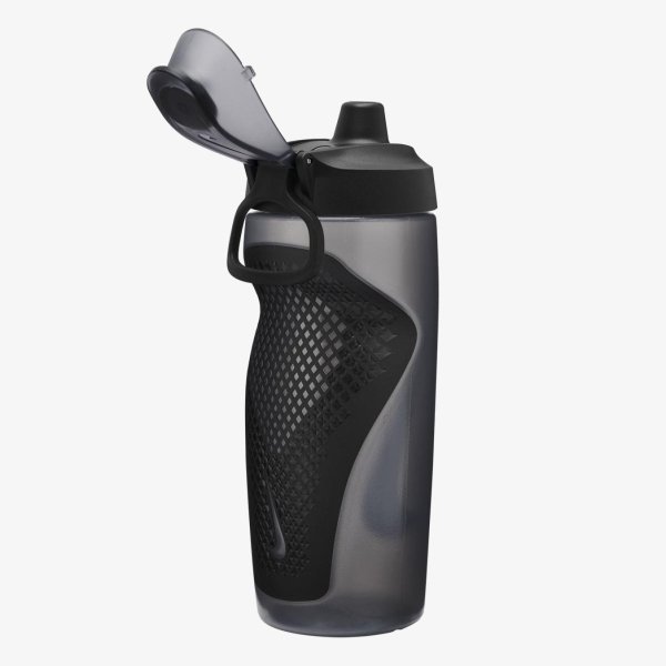 Бутылка NIKE REFUEL BOTTLE LOCKING LID 18 OZ ANTHRACITE/BLACK/SILVER IRIDESCENT 18OZ
