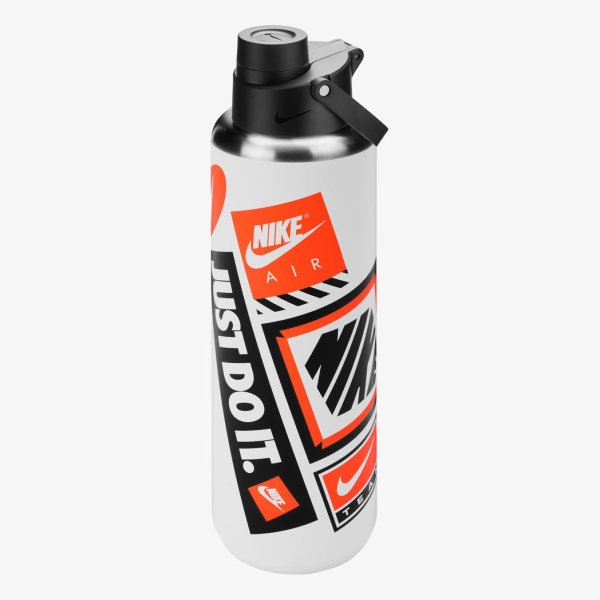 Пляшка NIKE SS RECHARGE CHUG BOTTLE 32 OZ GRAPHIC WHITE/BLACK/SAFETY ORANGE 32OZ