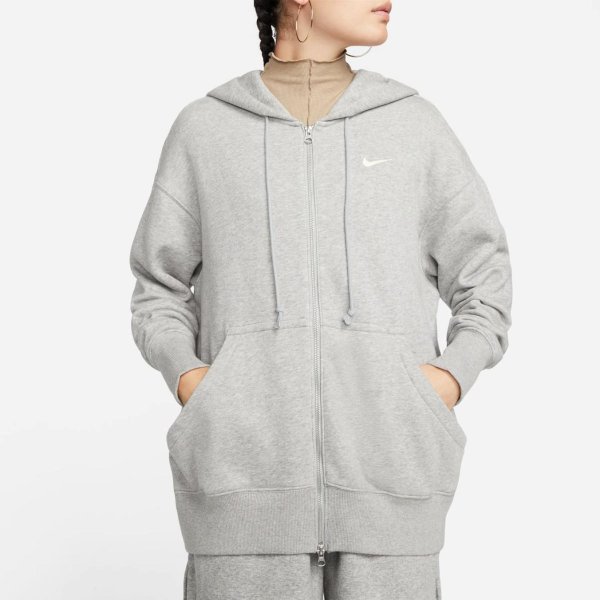 Жіноча толстовка NIKE W NSW STYLE FLC FZ HOODIE OS