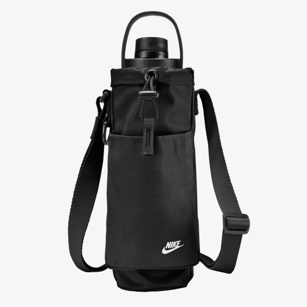 Сумка-чохол для пляшки NIKE CLUB BOTTLE CARRIER BLACK/BLACK/WHITE OSFM