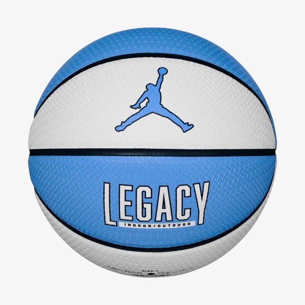М'яч баскетбольний JORDAN LEGACY 2.0 8P DEFLATED WHITE/COLLEGE NAVY/COLLEGE NAVY/VALOR BLUE 07