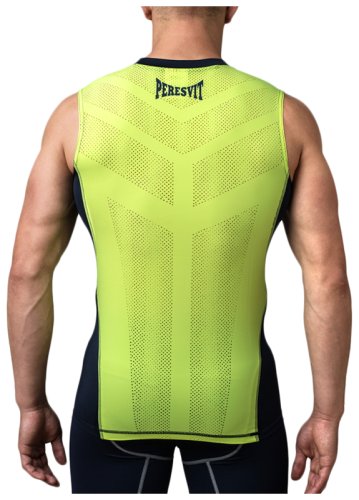 Компрессионная майка Peresvit Air Motion Compression Tank Navy Flu Yellow