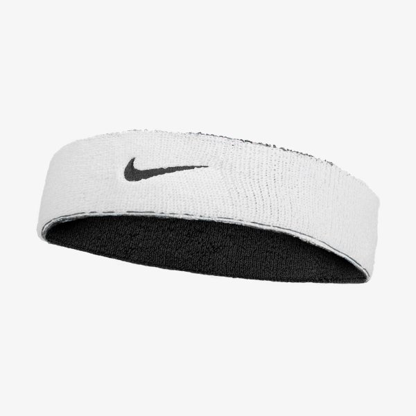 Пов'язка на голову NIKE SWOOSH CLASSIC REVERSIBLE HEADBAND BLACK/WHITE/BLACK OSFM