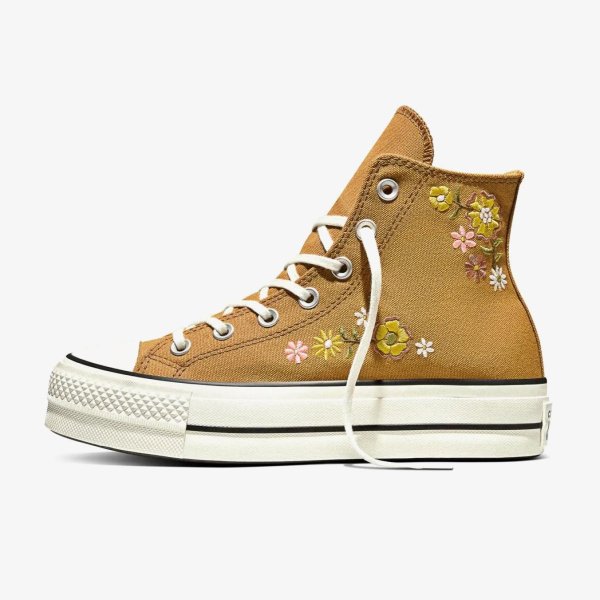 Жіночі кеди CONVERSE CHUCK TAYLOR ALL STAR LIFT HI RETRO FLORAL BLACK