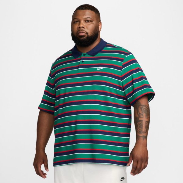 Мужское поло NIKE M CLUB STRIPE POLO