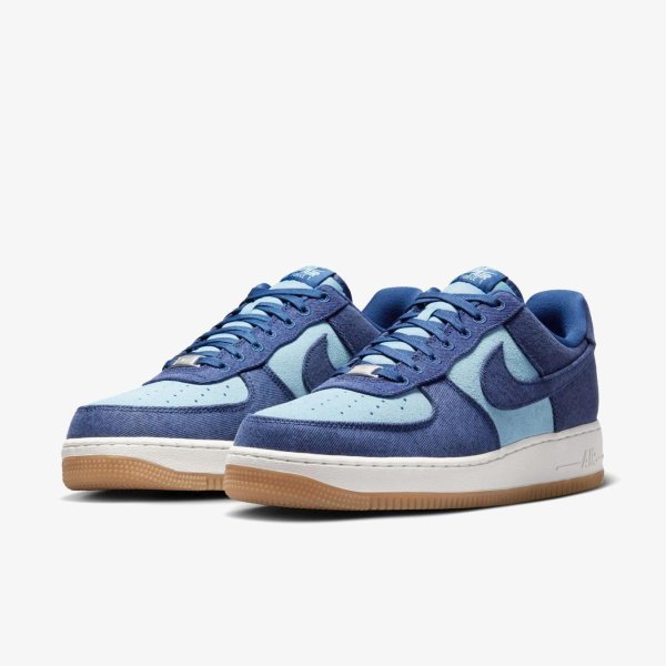Чоловічі кросівки NIKE AIR FORCE 1 '07 LV8 DENIM BLUE CANVAS