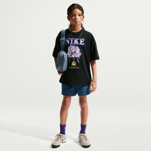 Дитяча футболка NIKE G NSW TEE FLOWERS OS