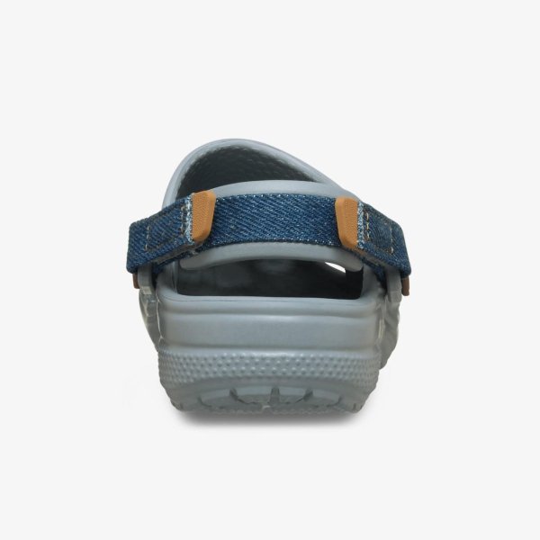 Дитячі тапочки CROCS CLASSIC DENIM ADJUSTABLE BACKSTRAP CLOG LITTLE KIDS