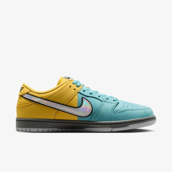 Коссовки NIKE SB DUNK LOW PRO "LIGHTNING AND DENIM TURQUOISE" (MUNI FAST PASS)
