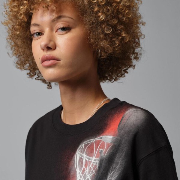 Жіноча футболка NIKE W J SPT DF SS GFX TEE HTG