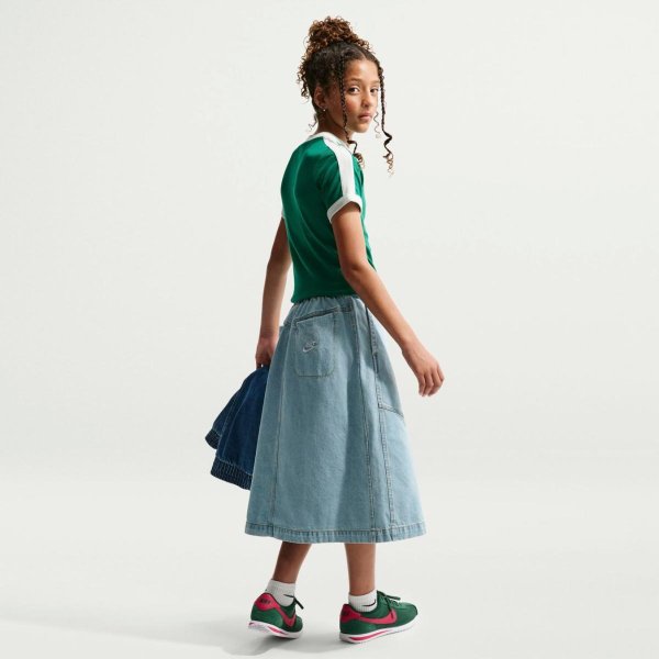Жіноча спідниця NIKE G NSW CLN DENIM MIDI SKIRT