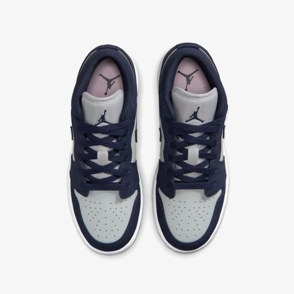 Дитячі кросівки AIR JORDAN 1 LOW OBSIDIAN / GREY FOG (GS)