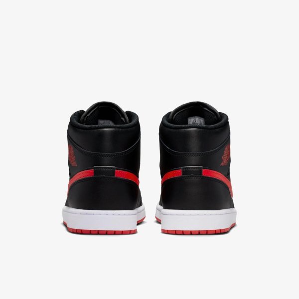Чоловічі кросівки AIR JORDAN 1 MID BLACK / WHITE / UNIVERSITY RED