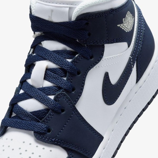Дитячі кросівки AIR JORDAN 1 MID OBSIDIAN / GREY FOG (GS)