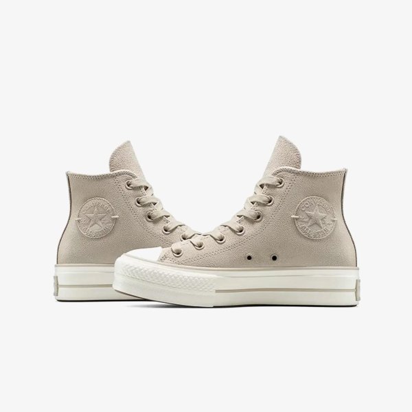 Жіночі кеди CONVERSE CHUCK TAYLOR ALL STAR LIFT HI SUEDE BEIGE