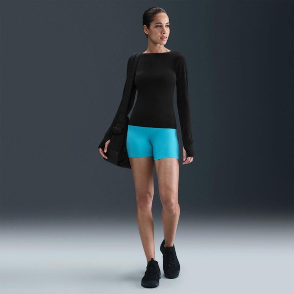 Женская футболка с длинным рукавом NIKE W NK ZENVY DF LS TOP NV