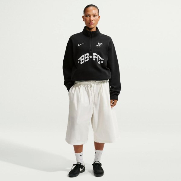 Чоловіча толстовка NIKE SB SKATE 1/2-ZIP FLEECE CREW-NECK SWEATSHIRT «Black»