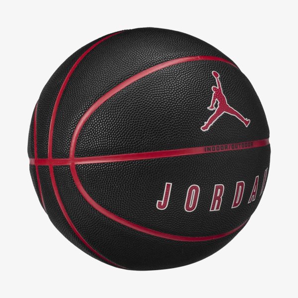 Мяч баскетбольный JORDAN ULTIMATE 2.0 8P DEFLATED BLACK/FIRE RED/WHITE/FIRE RE