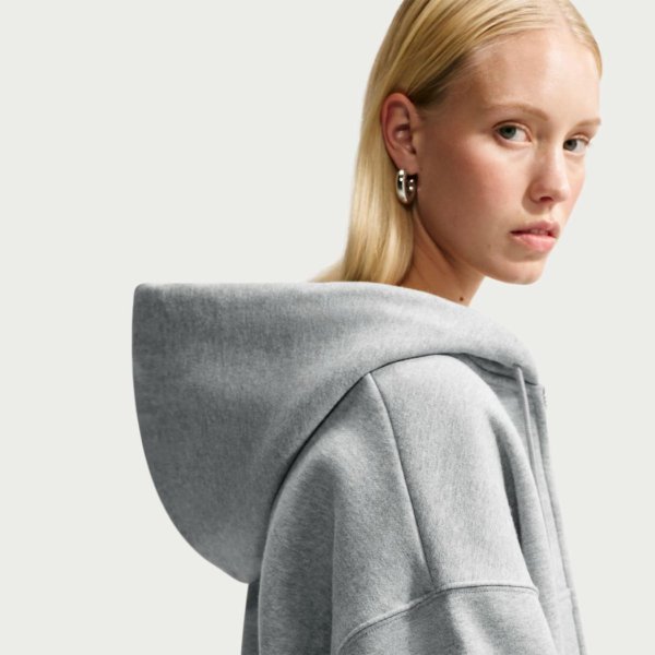 Женская толстовка NIKE W NK STDO FLC MW OS CRP FZ HDY