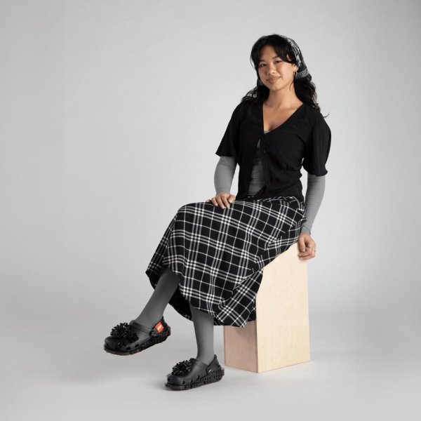 Тапочки женские CROCS X LEGO MIDNIGHT GARDEN BOTANICALS CLOG «Black»