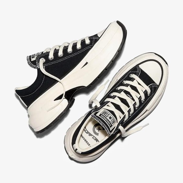 Жіночі кеди CONVERSE RUN STAR CRUSH OX «Black/White»