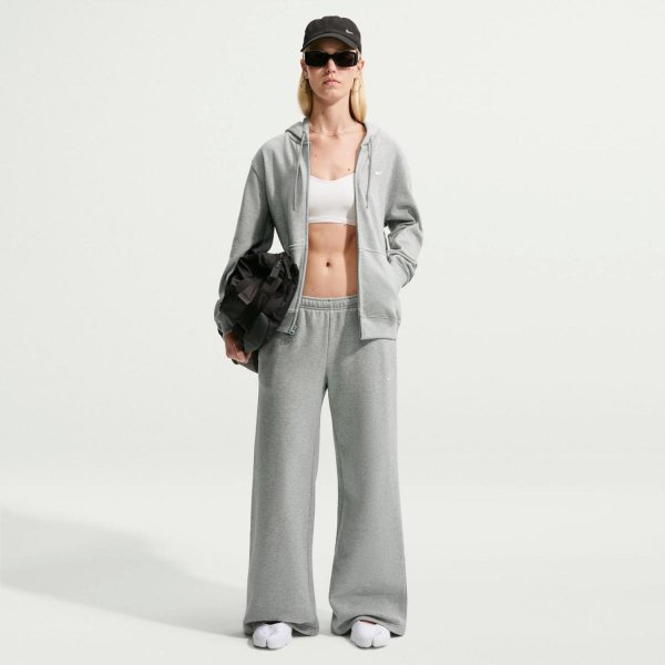 Жіноча толстовка NIKE STUDIO FLEECE LIGHTWEIGHT STANDARD FULL-ZIP HOODIE