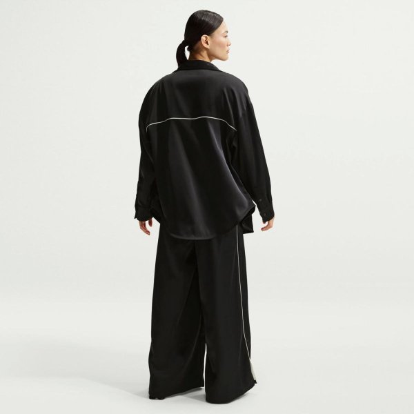 Женская рубашка с длинным рукавом NIKE SPORTSWEAR OFFLINE WOVEN SATIN LS TOP