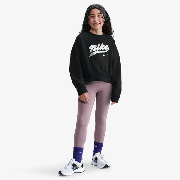 Детская толстовка для девочек NIKE NSW TREND FLEECE CROPPED CREW «Black»