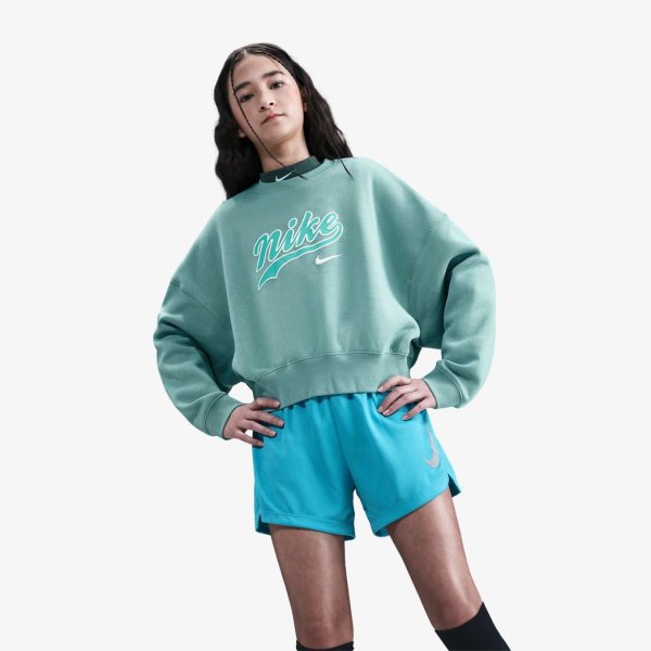 Детская толстовка для девочек NIKE NSW TREND FLEECE CROPPED CREW