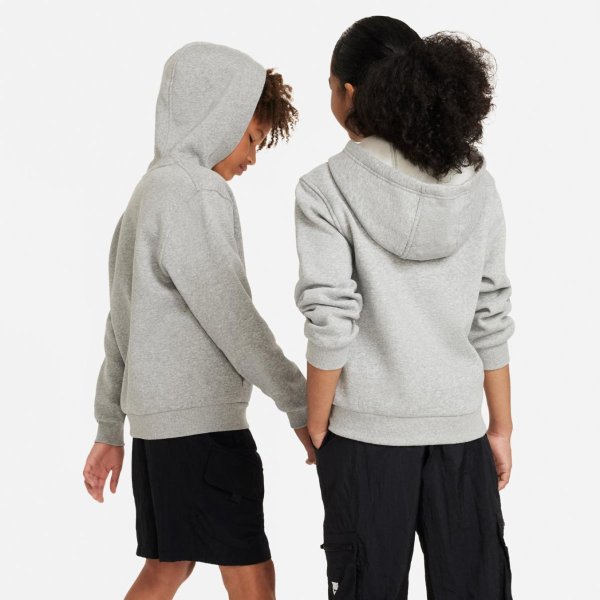 Дитяча толстовка NIKE SPORTSWEAR CLUB FLEECE FULL-ZIP HOODIE «Dark Grey Heather»